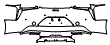 Rear Bumper Kit pattern for the 2026 Lexus LC