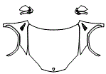 Full Hood, Fender and Mirror Kit pattern for the 2027 Lamborghini Urus