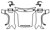 Full Hood, Fender and Mirror Kit pattern for the 2025 Land Rover Defender