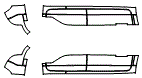 Rocker Panel Kit pattern for the 2027 GMC Acadia