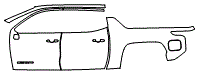 Door and Rear Fender Kit pattern for the 2026 Chevrolet Silverado EV