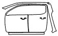 Door and A-Pillar Kit pattern for the 2026 Ford Ranger