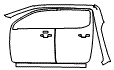 Door and A-Pillar Kit pattern for the 2026 Ford Ranger
