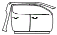 Door and A-Pillar Kit pattern for the 2026 Ford Ranger