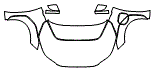 Full Hood, Fender and Mirror Kit pattern for the 2025 Toyota bZ4X