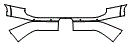 Rear Bumper Kit pattern for the 2026 Lexus GX