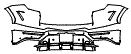 Rear Bumper Kit pattern for the 2027 Lamborghini Urus