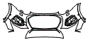 Bumper Kit pattern for the 2025 Audi Q5 (Previous Generation)
