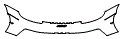 Rear Bumper Kit pattern for the 2025 Porsche 911 (992.1)
