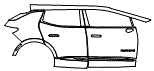 Door and Rear Fender Kit pattern for the 2026 Chevrolet Equinox EV
