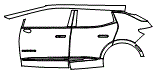 Door and Rear Fender Kit pattern for the 2026 Chevrolet Equinox EV