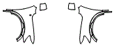 Full Fender and Mirror Kit pattern for the 2021 Nissan Titan