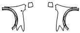 Full Fender and Mirror Kit pattern for the 2021 Nissan Titan