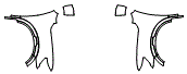Full Fender and Mirror Kit pattern for the 2024 Nissan Titan