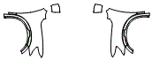 Full Fender and Mirror Kit pattern for the 2024 Nissan Titan
