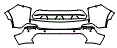 Rear Bumper Kit pattern for the 2026 Honda Prologue