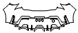 Rear Bumper Kit pattern for the 2026 Toyota GR Corolla