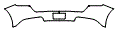 Rear Bumper Kit pattern for the 2026 Ferrari Purosangue
