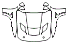 Full Hood, Fender and Mirror Kit pattern for the 2026 Ford Mustang