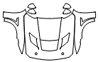 Full Hood, Fender and Mirror Kit pattern for the 2026 Ford Mustang
