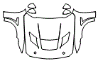 Full Hood, Fender and Mirror Kit pattern for the 2026 Ford Mustang
