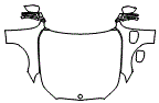 Full Hood, Fender and Mirror Kit pattern for the 2027 BMW 5 Series