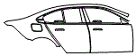Door and Rear Fender Kit pattern for the 2027 BMW 5 Series