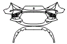 Bumper Kit pattern for the 2025 Ferrari Daytona SP3