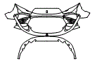 Bumper Kit pattern for the 2025 Ferrari Daytona SP3