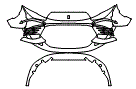 Bumper Kit pattern for the 2025 Ferrari Daytona SP3