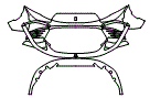 Bumper Kit pattern for the 2025 Ferrari Daytona SP3