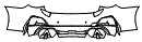 Rear Bumper Kit pattern for the 2026 BMW i4