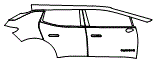 Door and Rear Fender Kit pattern for the 2026 Chevrolet Equinox EV