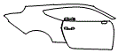 Door and Rear Fender Kit pattern for the 2026 Ford Mustang