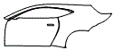 Door and Rear Fender Kit pattern for the 2026 Aston Martin Vantage