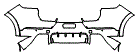 Rear Bumper Kit pattern for the 2026 Porsche Cayenne