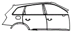 Door and Rear Fender Kit pattern for the 2026 Audi SQ7
