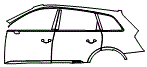 Door and Rear Fender Kit pattern for the 2026 Audi SQ7