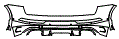 Rear Bumper Kit pattern for the 2025 Audi Q5 (Previous Generation)