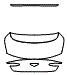 Trunk Lid Kit pattern for the 2025 Bentley Continental GT