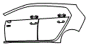 Door and Rear Fender Kit pattern for the 2026 Volkswagen Golf GTI