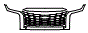 Grille Kit pattern for the 2023 Hyundai Palisade