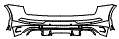 Rear Bumper Kit pattern for the 2025 Audi Q5 (Previous Generation)