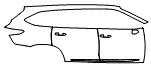 Door and Rear Fender Kit pattern for the 2026 Toyota Highlander