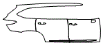 Door and Rear Fender Kit pattern for the 2026 Toyota Highlander
