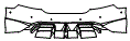 Rear Bumper Kit pattern for the 2027 Audi e-tron GT