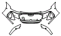 Bumper Kit pattern for the 2025 Audi e-tron GT