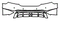 Rear Bumper Kit pattern for the 2025 Audi e-tron GT