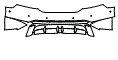 Rear Bumper Kit pattern for the 2025 Audi e-tron GT