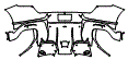 Rear Bumper Kit pattern for the 2026 Ferrari Purosangue